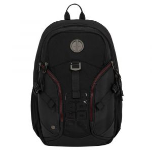 MOCHILA ESCOLAR DEADPOOL CLASSIC YA CON BOLSILLO PARA LAPTOP NEGRO DME178913-NG