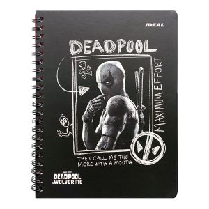 CUAD. ESP. IDEAL 100H CD C/STICKERS DEADPOOL P/DURA
