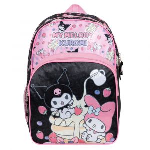 MOCHILA ESCOLAR MY MELODY Y KUROMI NEGRO EME179516-NG