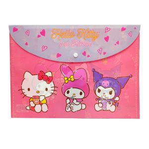 CARPETA REX A4 HELLO KITTY Y FRIENDS C/BROCHE