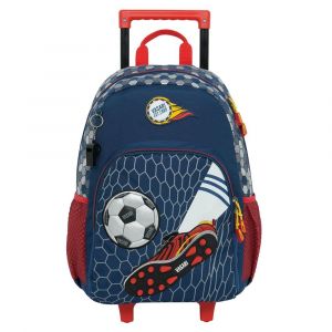 MOCHILA VASARI GOL C/RUEDAS AZUL VWE177291-AZ